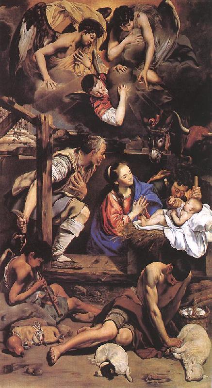 MAINO, Fray Juan Bautista Adoration of the Shepherds sg oil painting picture
